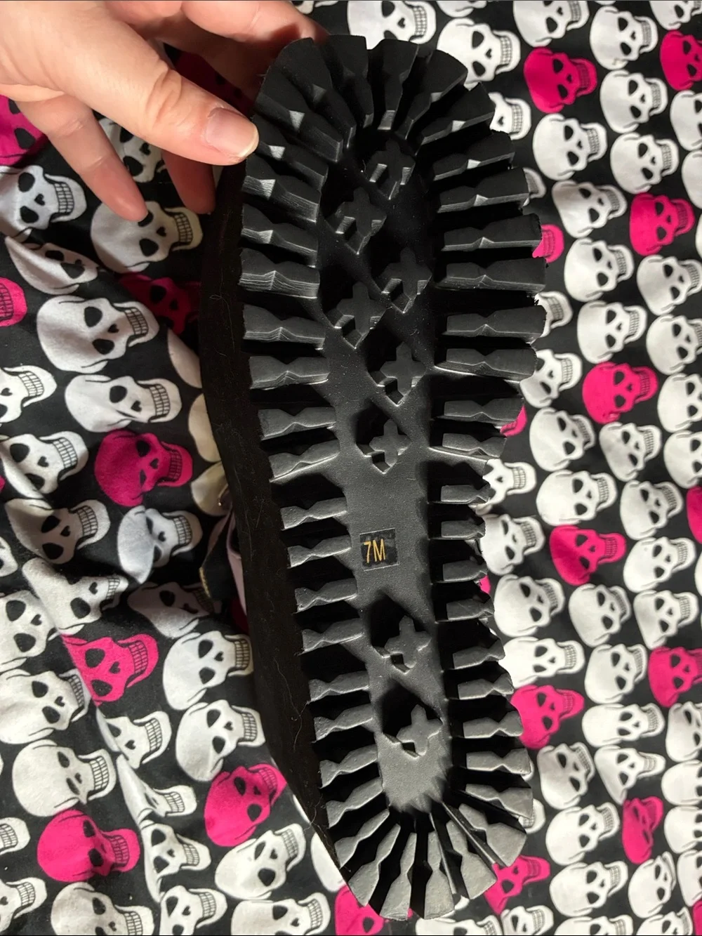 Lavender platform spiked sandals